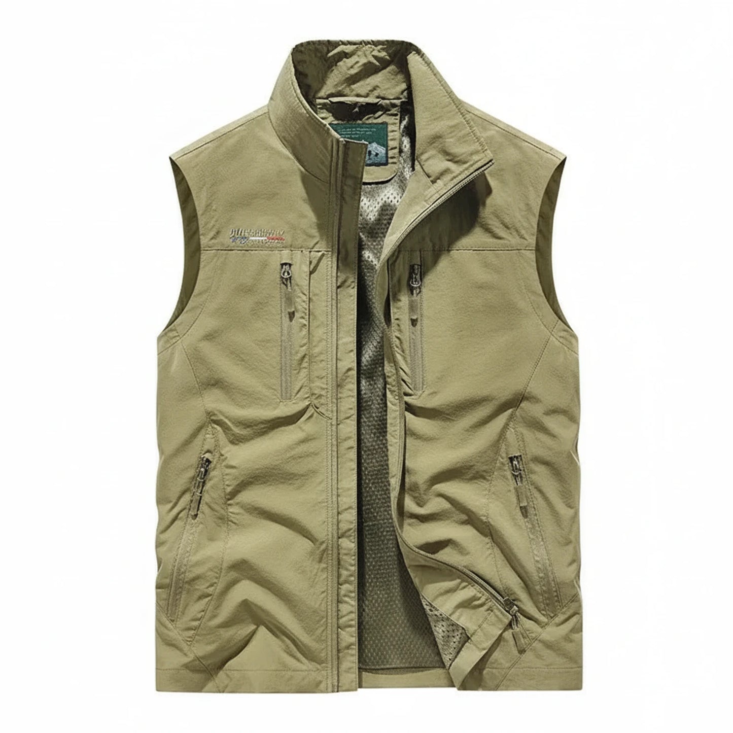 Men's Lightweight Zip-Up Vest with Pockets