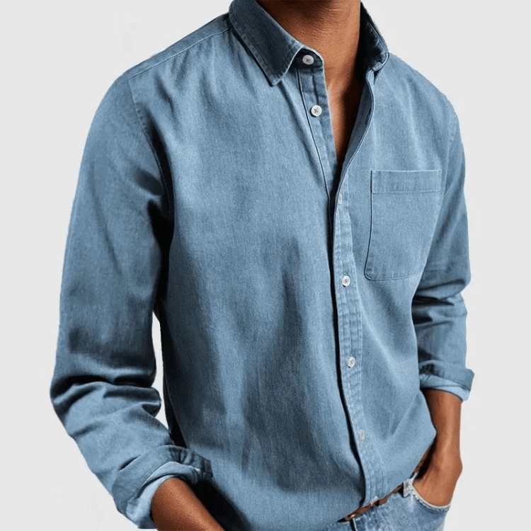 Men's Button-Down Long Sleeve Shirt - Image 3
