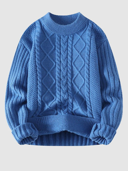 Men's Cable Knit Sweater - Image 1