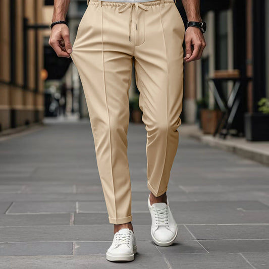 Men's Drawstring Straight Leg Pants - Image 2