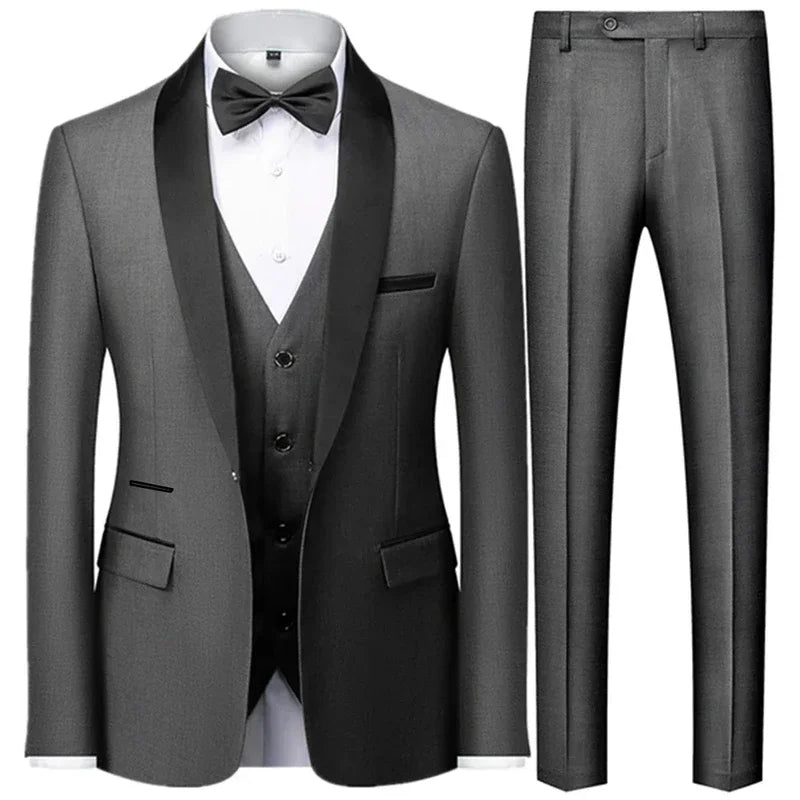 Men's Slim-Fit Suit Set - Image 2