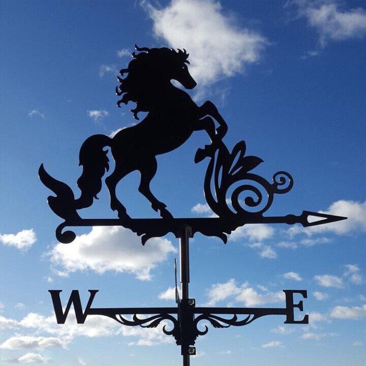 Metal Weather Vane with Cartoon Animal Theme – Durable Wind Indicator for Garden and Roof