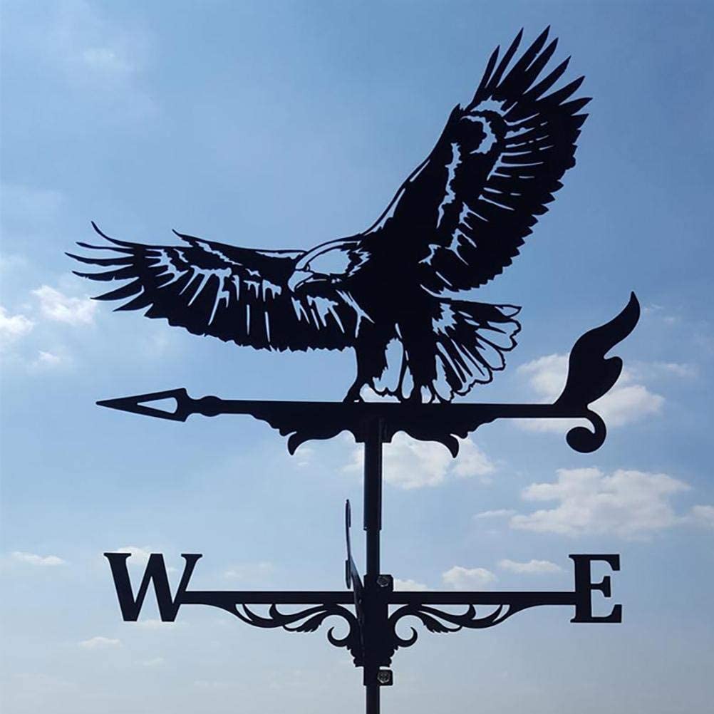 Metal Weather Vane with Cartoon Animal Theme – Durable Wind Indicator for Garden and Roof