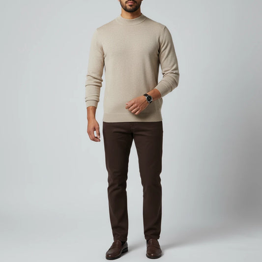 Men's Mock Neck Sweater