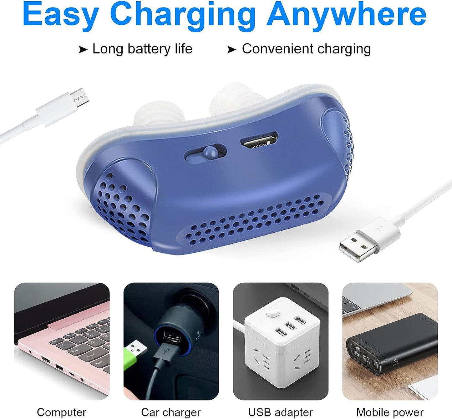 Micro CPAP Device - Anti-Snoring