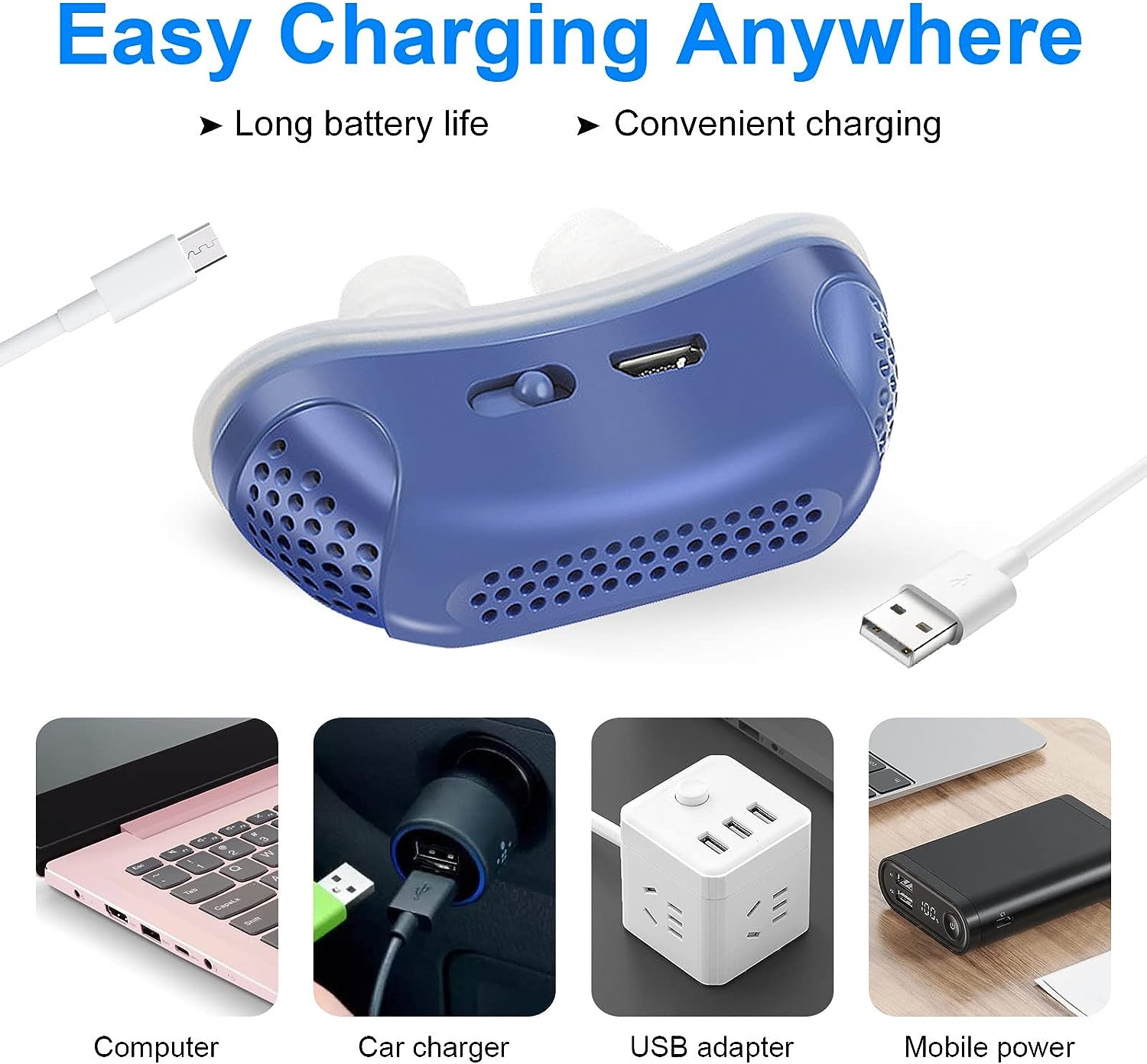 Micro CPAP Device - Anti-Snoring
