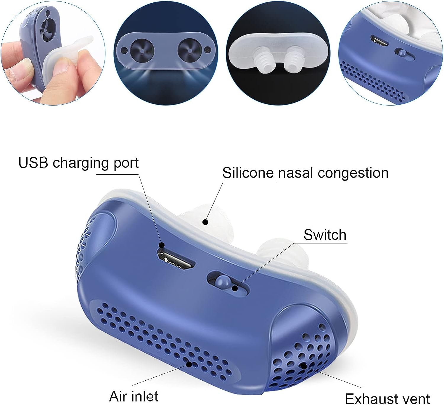 Micro CPAP Device - Anti-Snoring