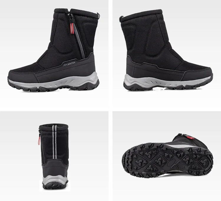 Mid-Calf Snow Boots - Warm Winter Boots