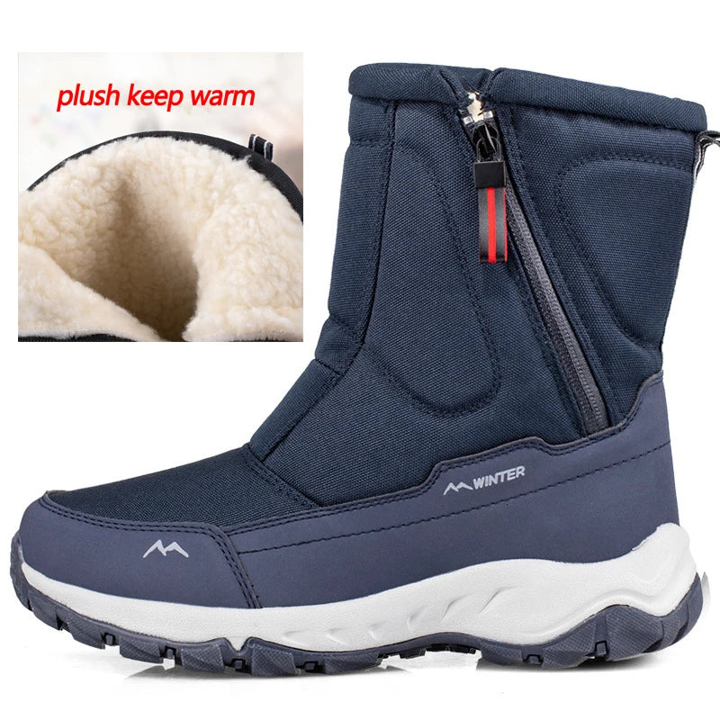Mid-Calf Snow Boots - Warm Winter Boots