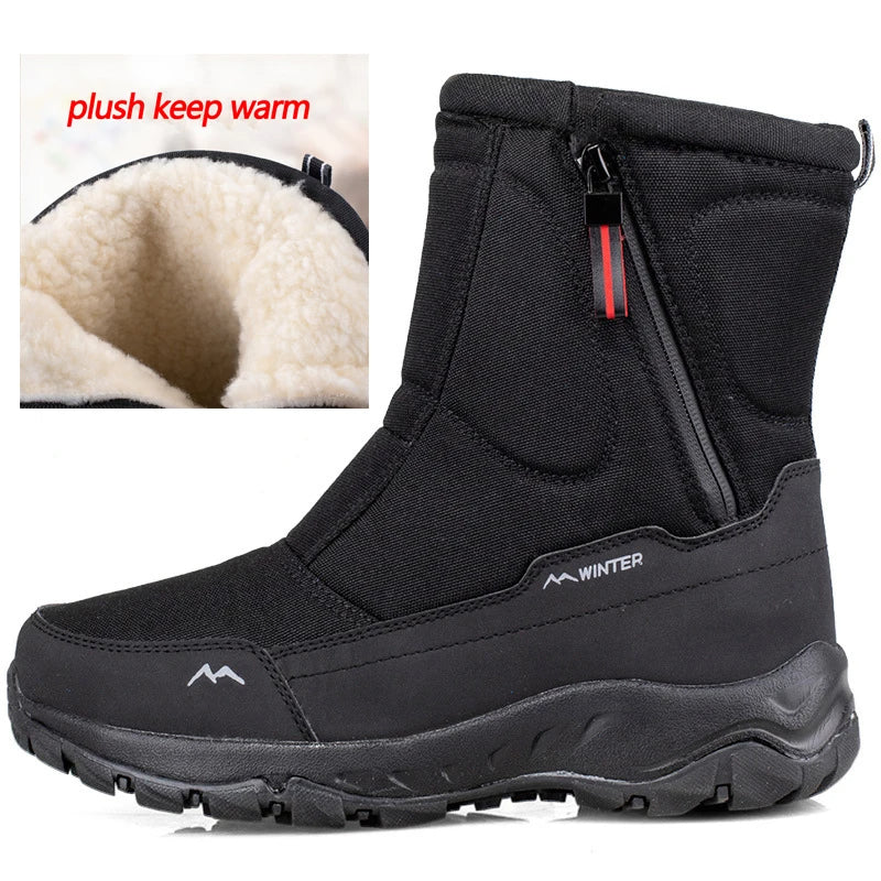 Mid-Calf Snow Boots - Warm Winter Boots