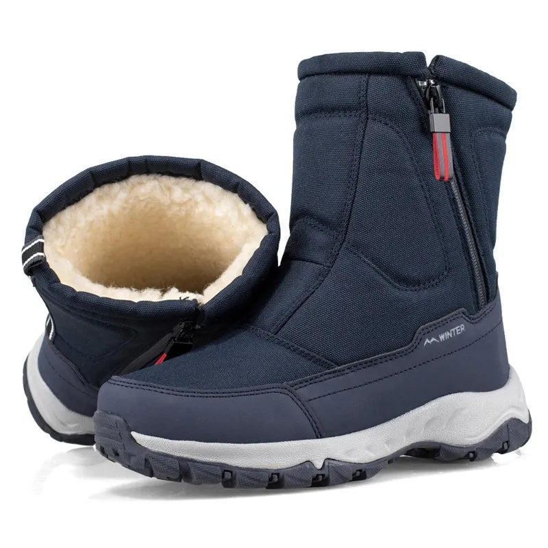 Mid-Calf Snow Boots - Warm Winter Boots