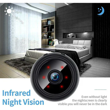 Mini Wireless Magnetic Security Camera with Audio/Video Live Feed