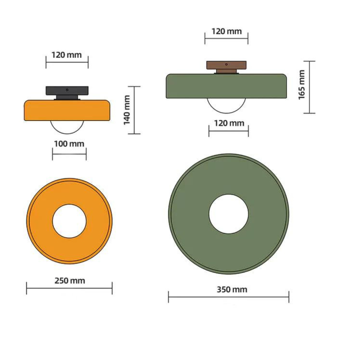 Modern Ceiling Lamp with Stylish Colours - LumiSphere