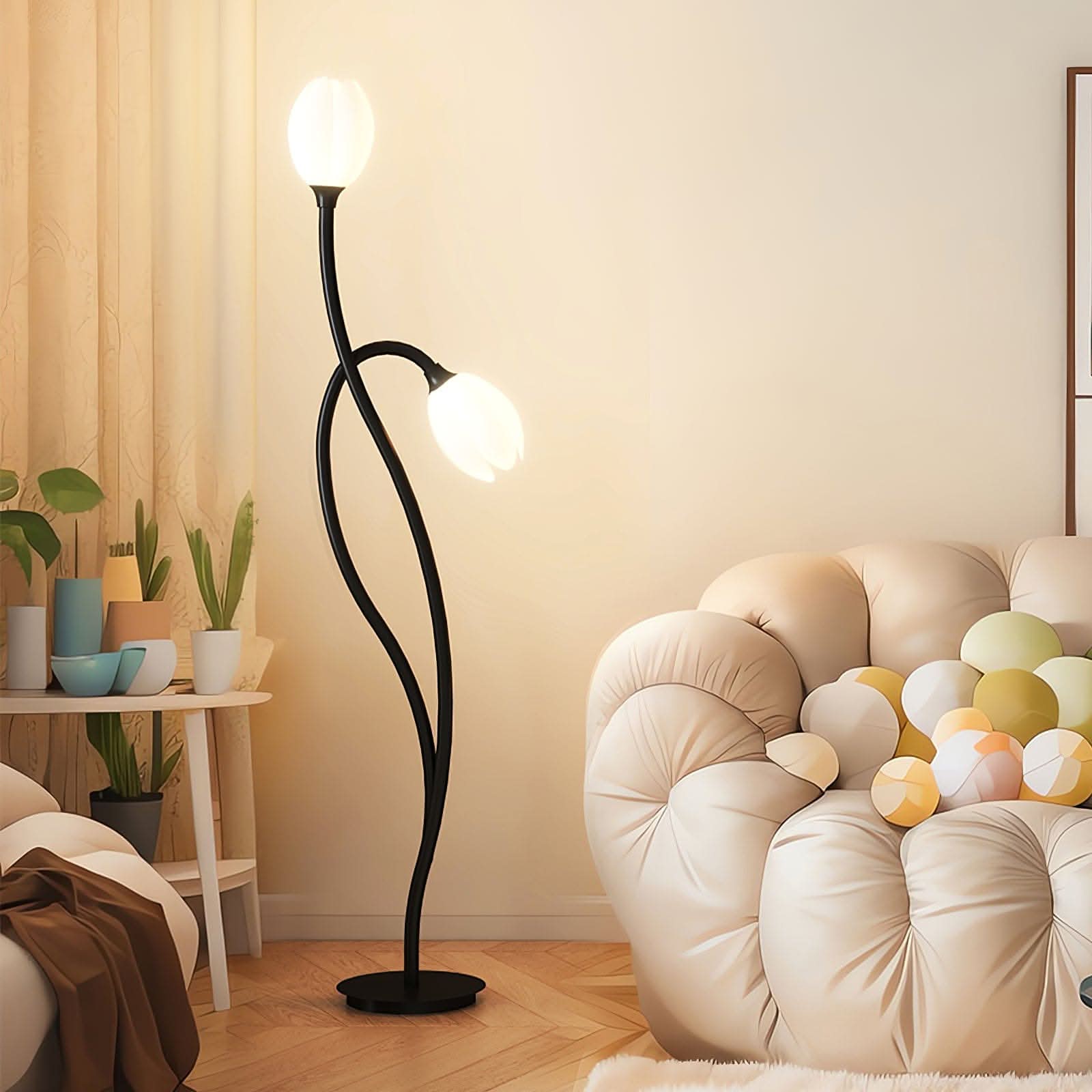 Modern Flower Floor Lamp with G9 Socket