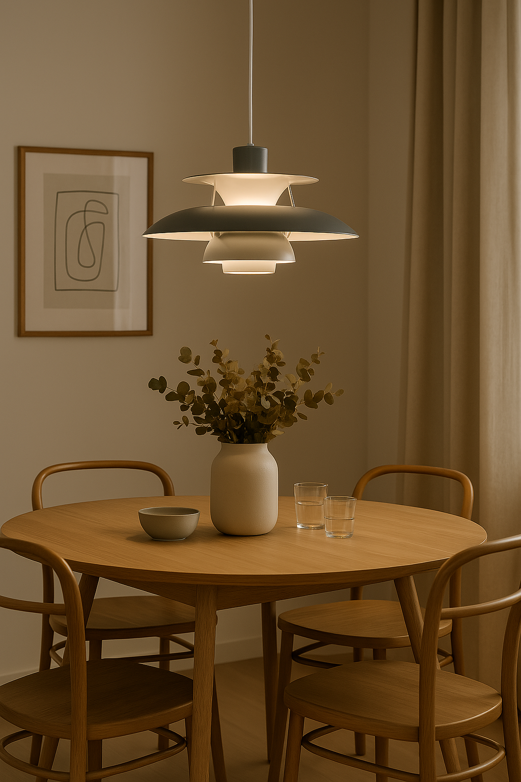 Modern LED Ceiling Light - Dimmable & Durable, Round, Acrylic Glass