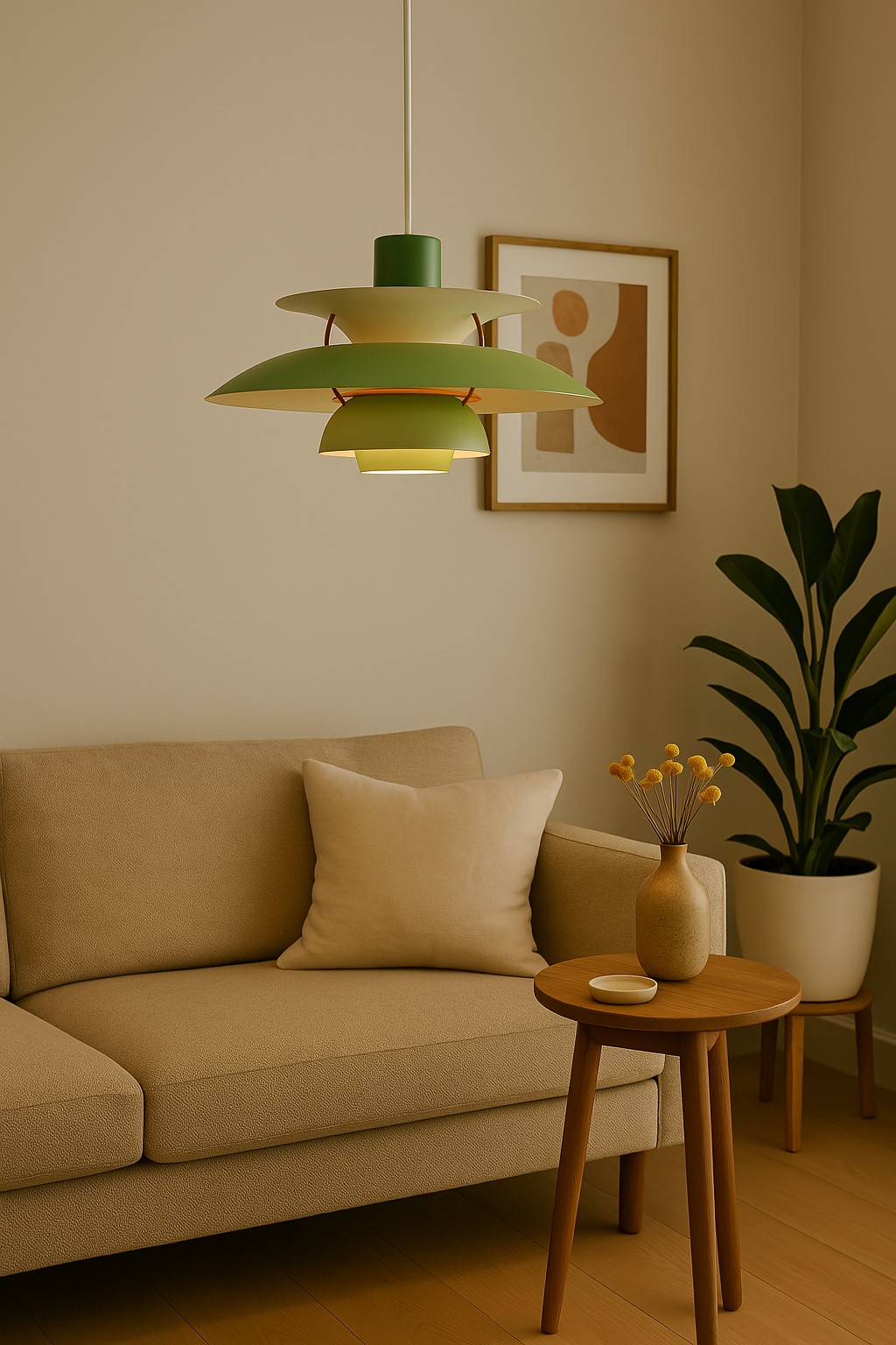 Modern LED Ceiling Light - Dimmable & Durable, Round, Acrylic Glass