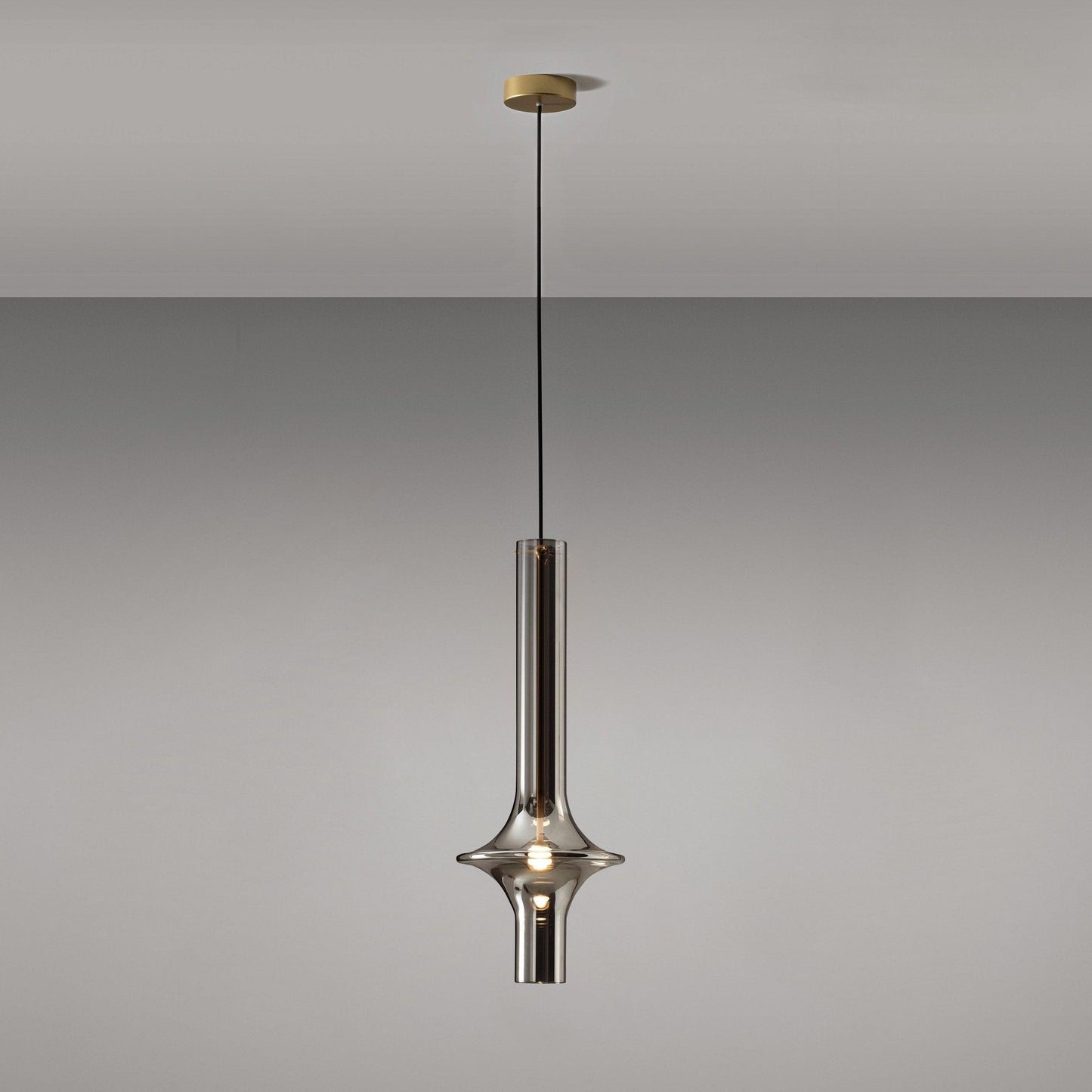Modern LED Pendant Lamp Made of Glass and Iron – Adjustable Color Temperature, Ideal for Kitchen and Dining Room
