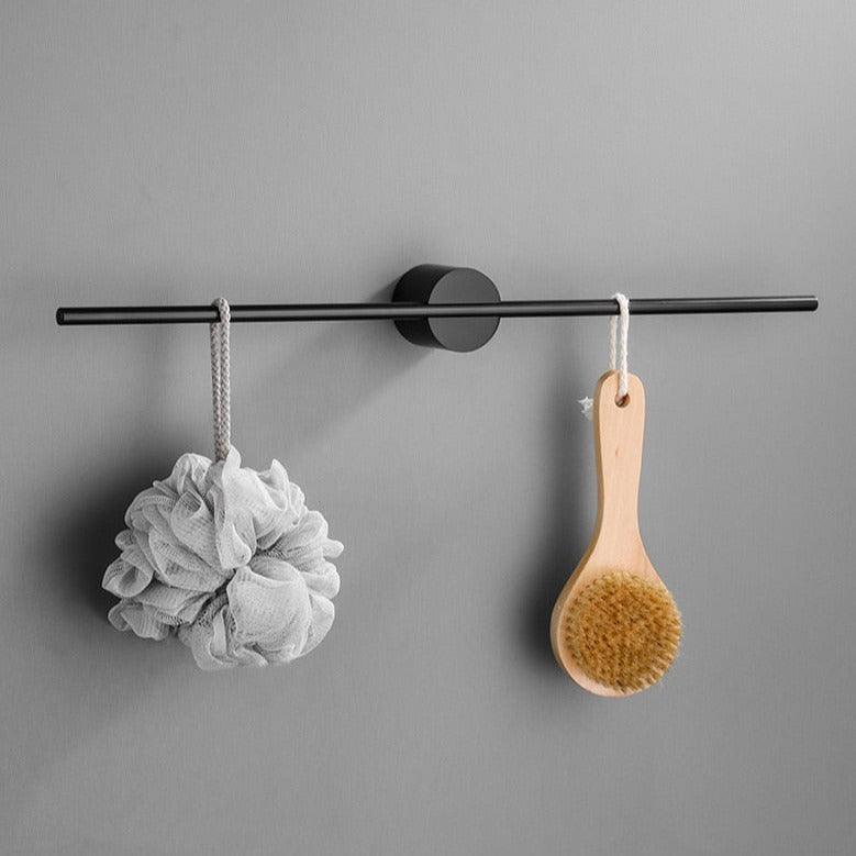 Modern Metal Towel Rack Stand with Adjustable Rod – Elegant Design for the Bathroom