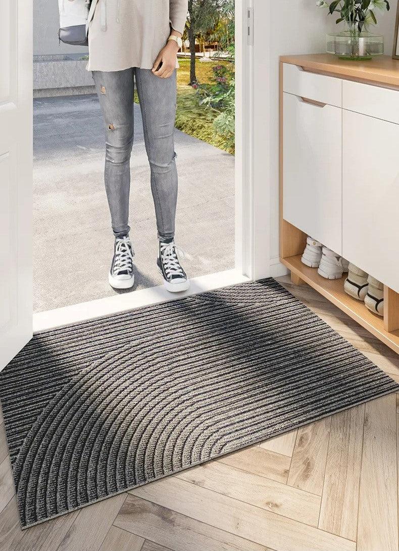 Modern Nordic Style PVC Door Mat - Non-Slip and Dirt-Removing