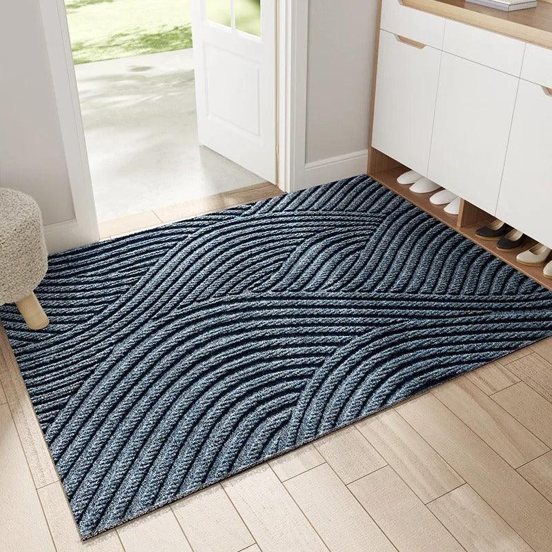 Modern Nordic Style PVC Door Mat - Non-Slip and Dirt-Removing