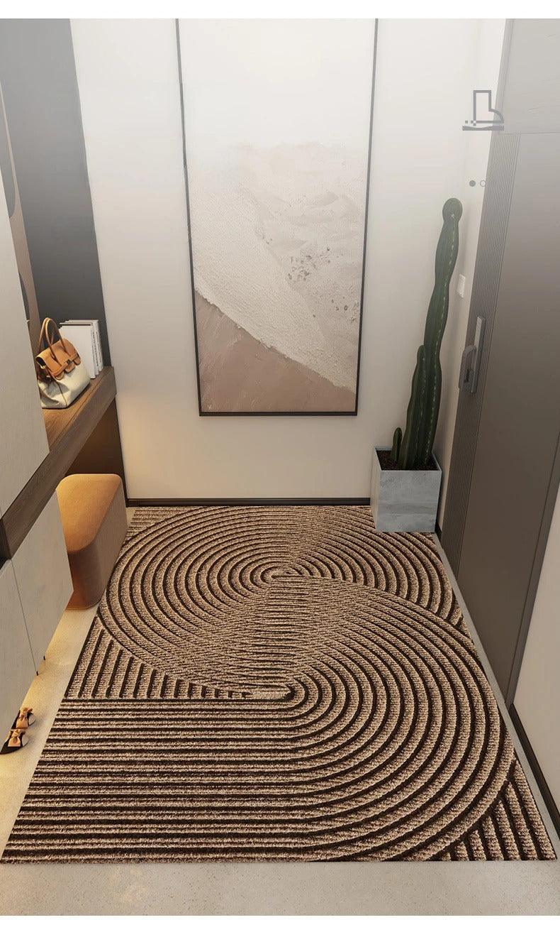 Modern Nordic Style PVC Door Mat - Non-Slip and Dirt-Removing