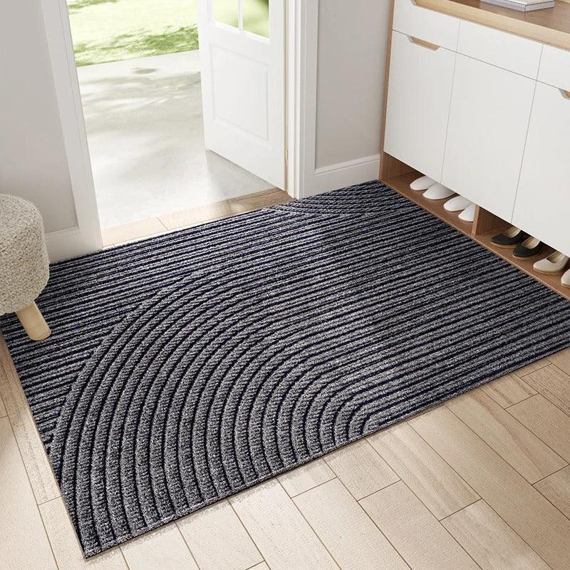 Modern Nordic Style PVC Door Mat - Non-Slip and Dirt-Removing