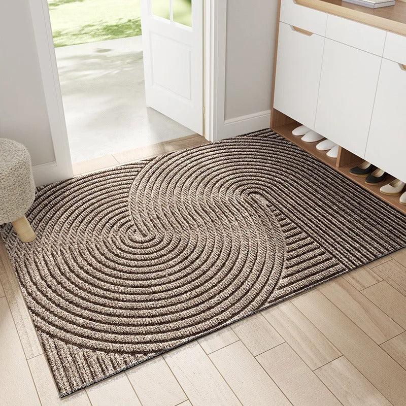 Modern Nordic Style PVC Door Mat - Non-Slip and Dirt-Removing
