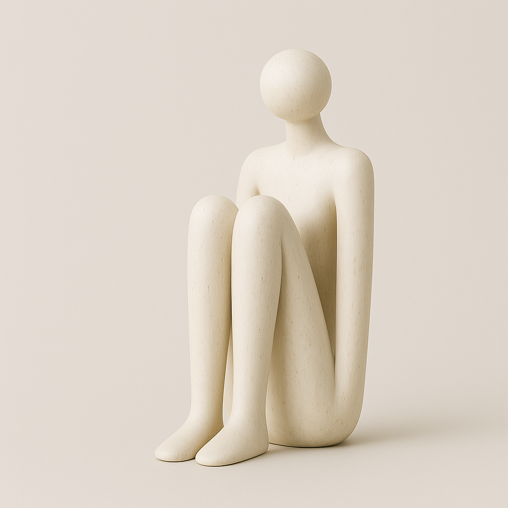 Modern Sculpture Ornament & Bookend for Shelf Decor