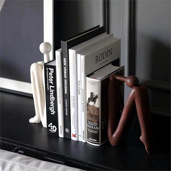 Modern Sculpture Ornament & Bookend for Shelf Decor
