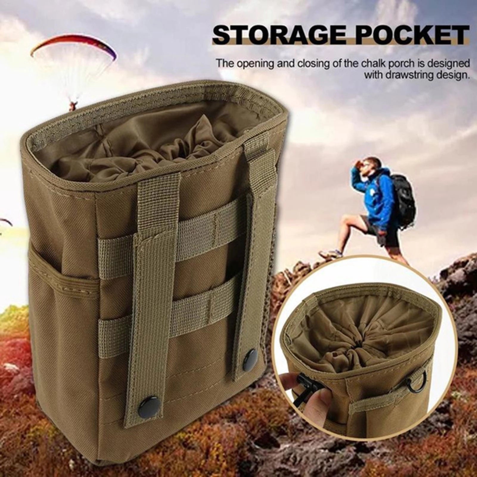 MOLLE Tactical Dump Pouch for Outdoor Utility & Gear Storage
