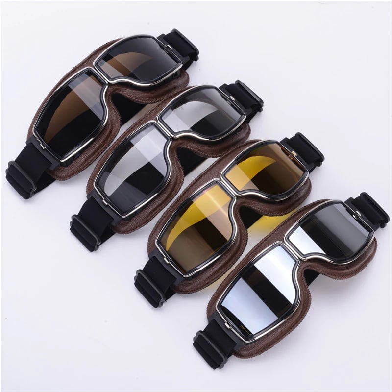 Motorcycle Goggles | UV Protection | Impact Resistant & Adjustable | RetroGoggles