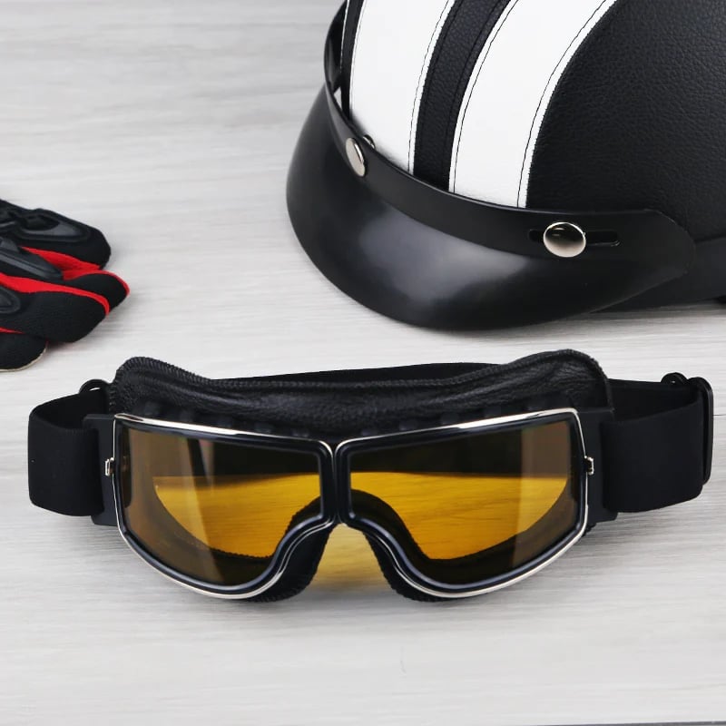 Motorcycle Goggles | UV Protection | Impact Resistant & Adjustable | RetroGoggles