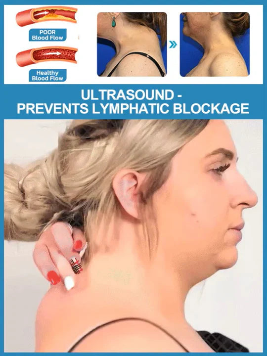 Neck Massager | Ultrasound Lymphatic Drainage | Wireless Massage Aid | Vitalize