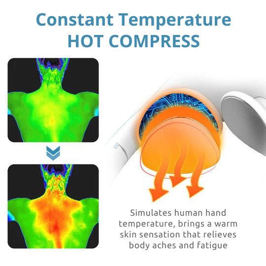 Neck Massager | Ultrasound Lymphatic Drainage | Wireless Massage Aid | Vitalize