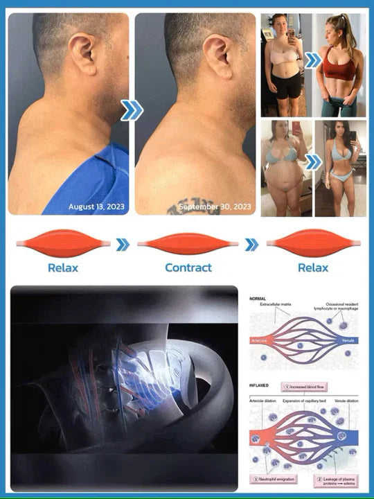 Neck Massager | Ultrasound Lymphatic Drainage | Wireless Massage Aid | Vitalize