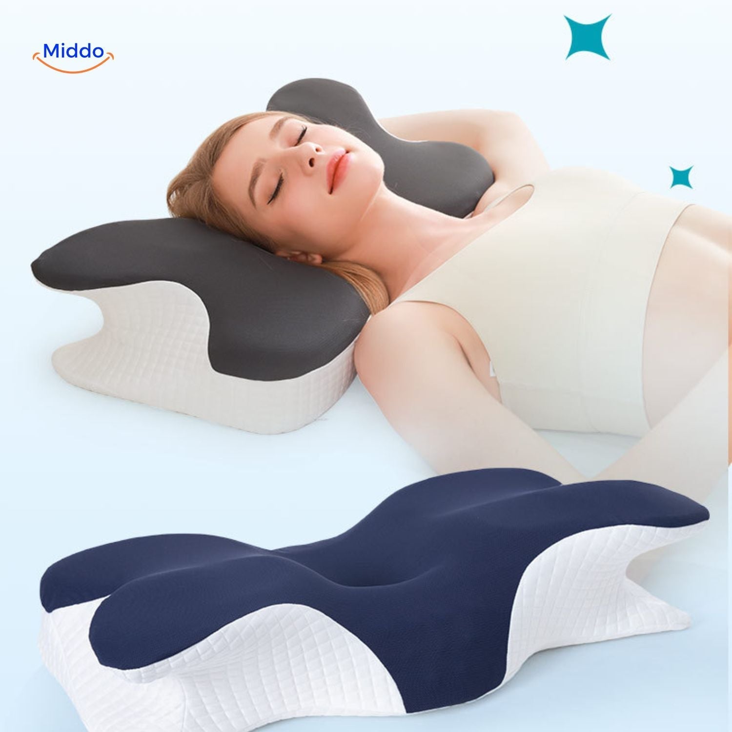 NeckRest™ Ergonomic Memory Foam Pillow – Supportive & Shape Retaining