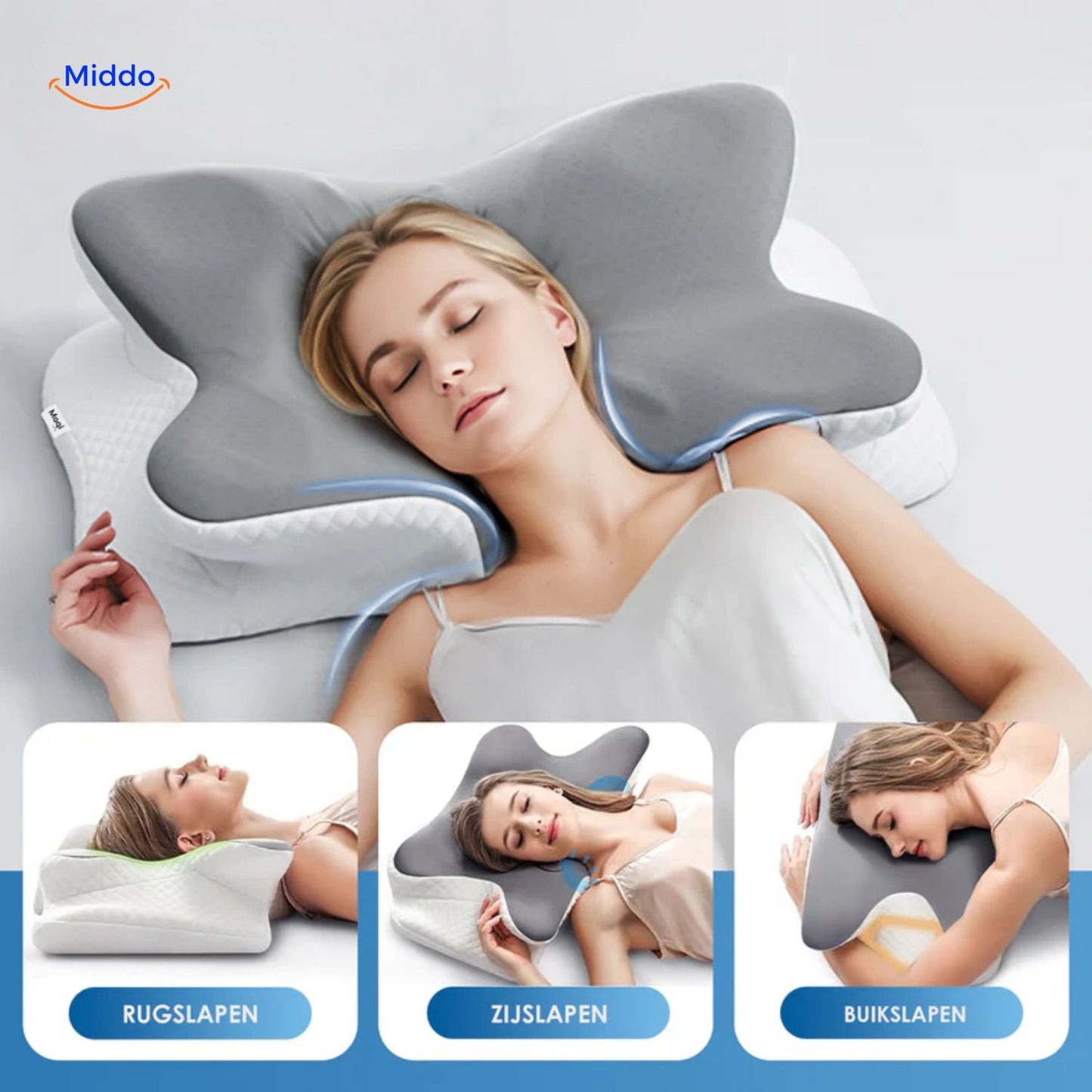 NeckRest™ Ergonomic Memory Foam Pillow – Supportive & Shape Retaining