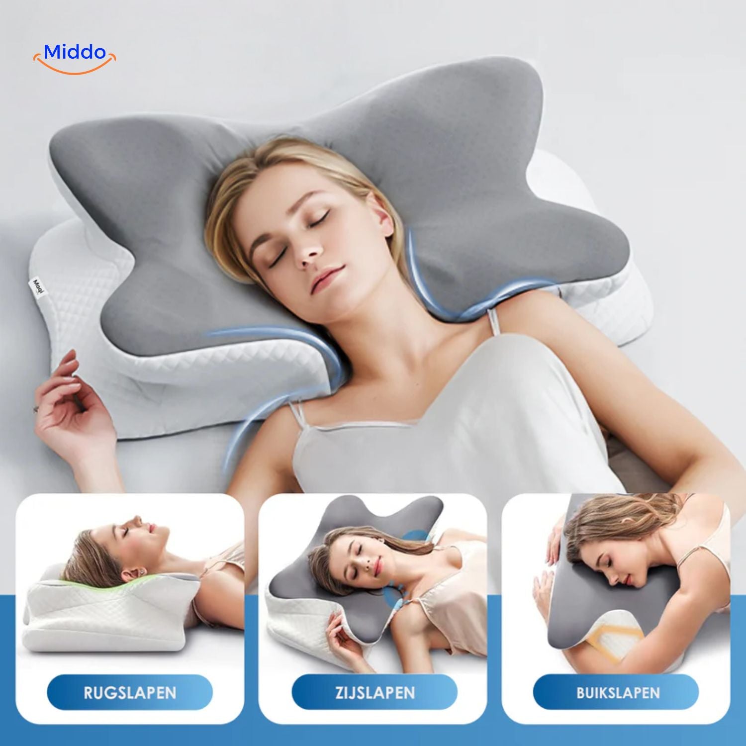 NeckRest™ Ergonomic Memory Foam Pillow – Supportive & Shape Retaining