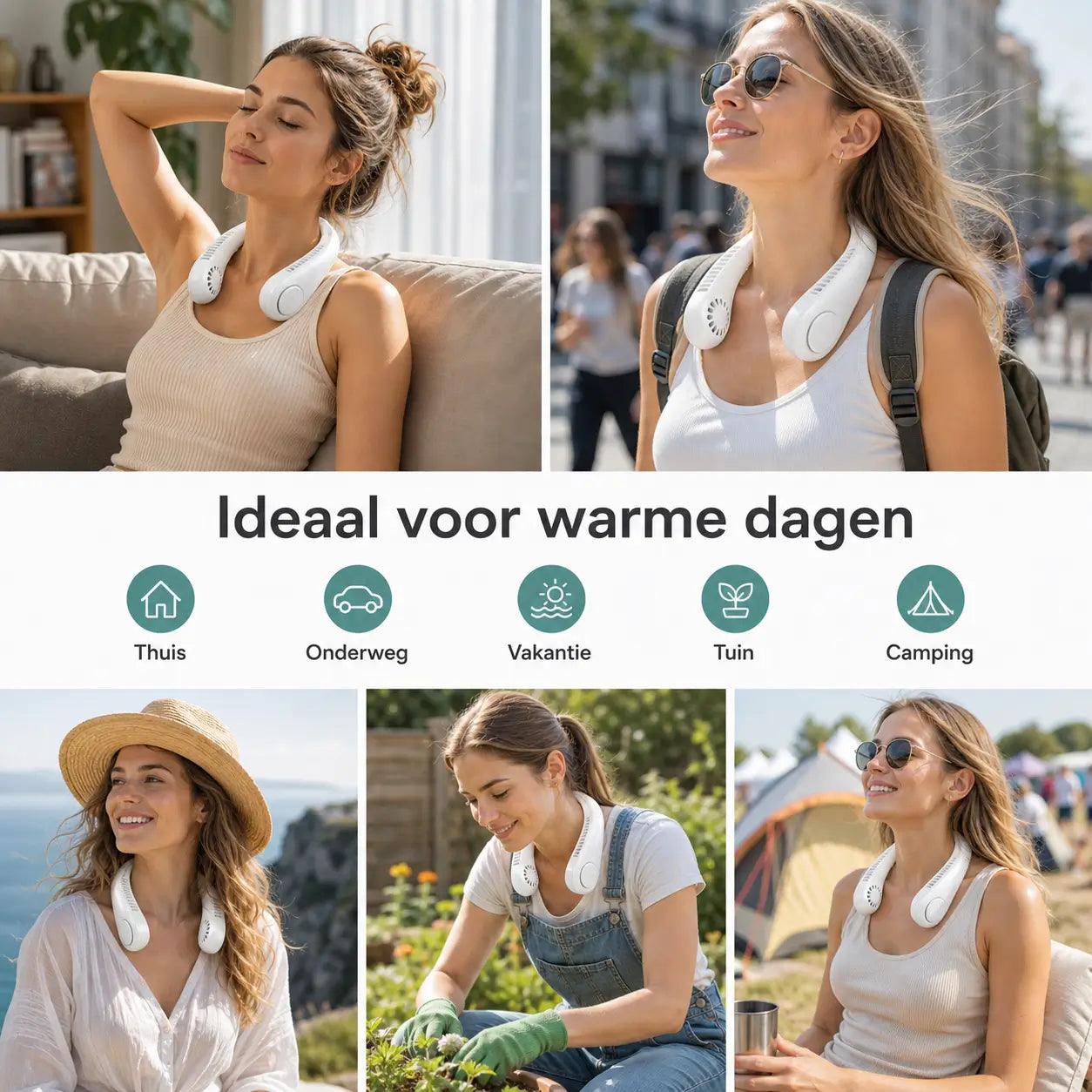 NekFan™ - Portable Rechargeable Neck Fan for Instant Cooling!