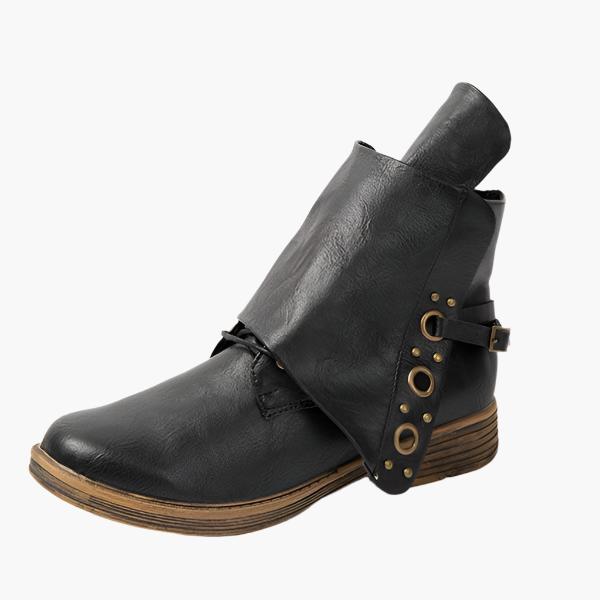 Non-Slip Ankle Boots with Side Zipper