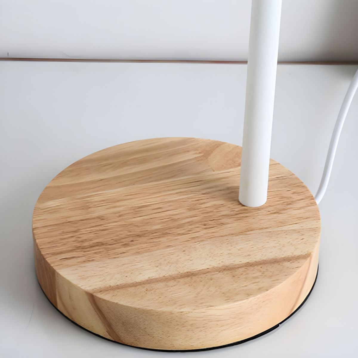 Nordic-Style Table Lamp with Wooden Base