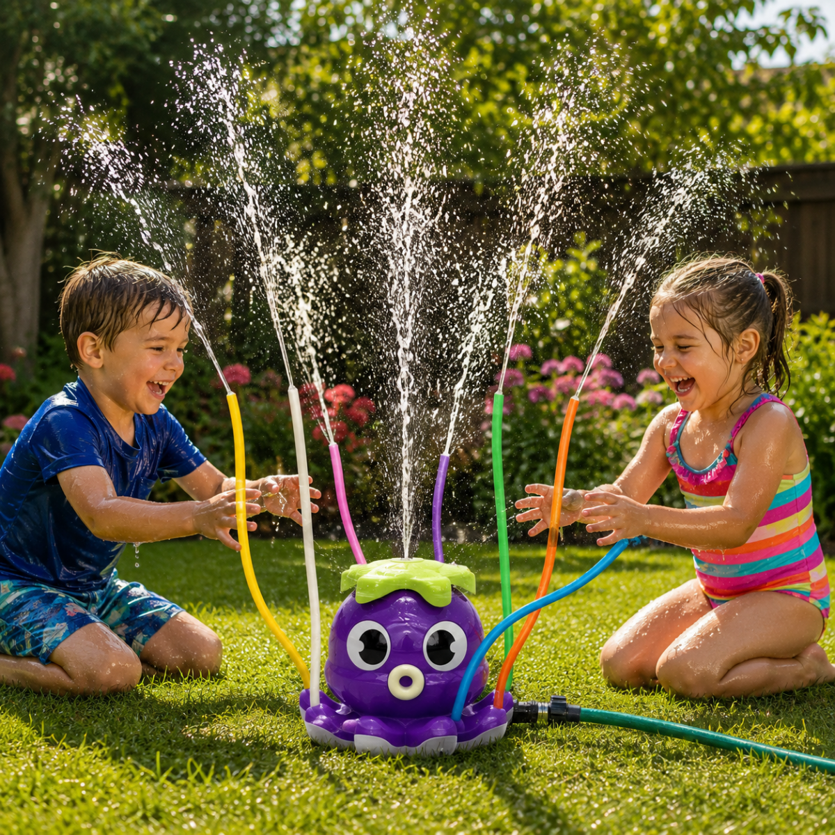 OCTOSPLASH – Octopus Water Sprinkler for Splashy Fun in the Garden