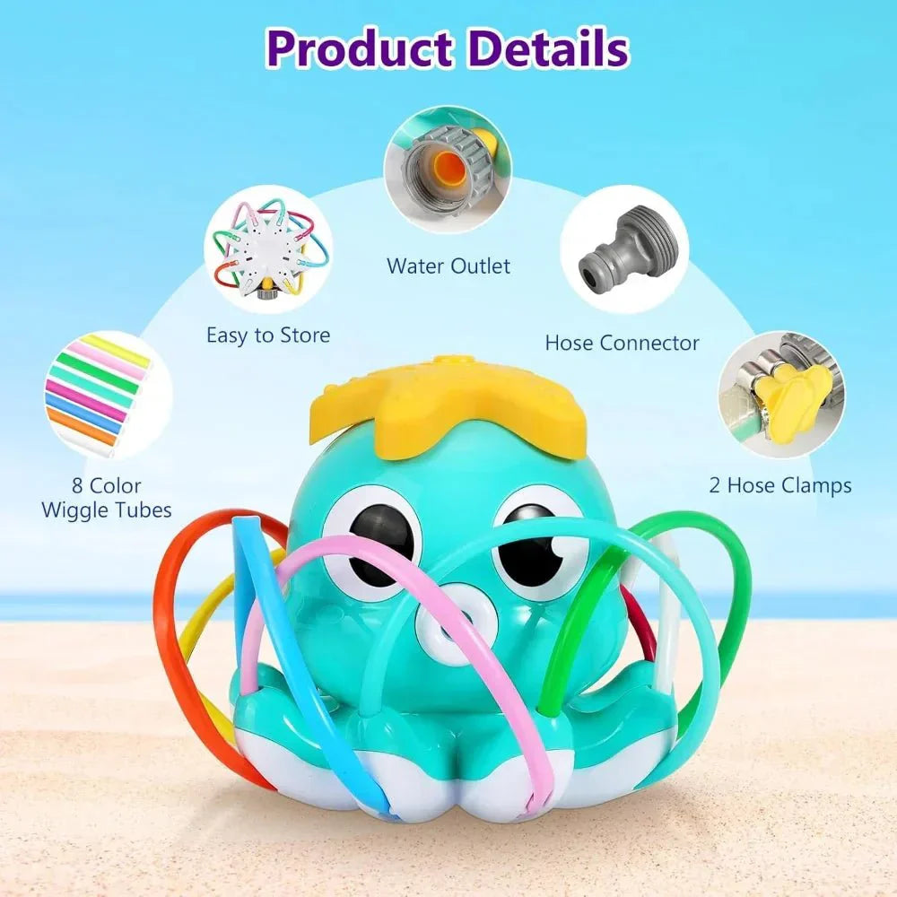 OCTOSPLASH – Octopus Water Sprinkler for Splashy Fun in the Garden