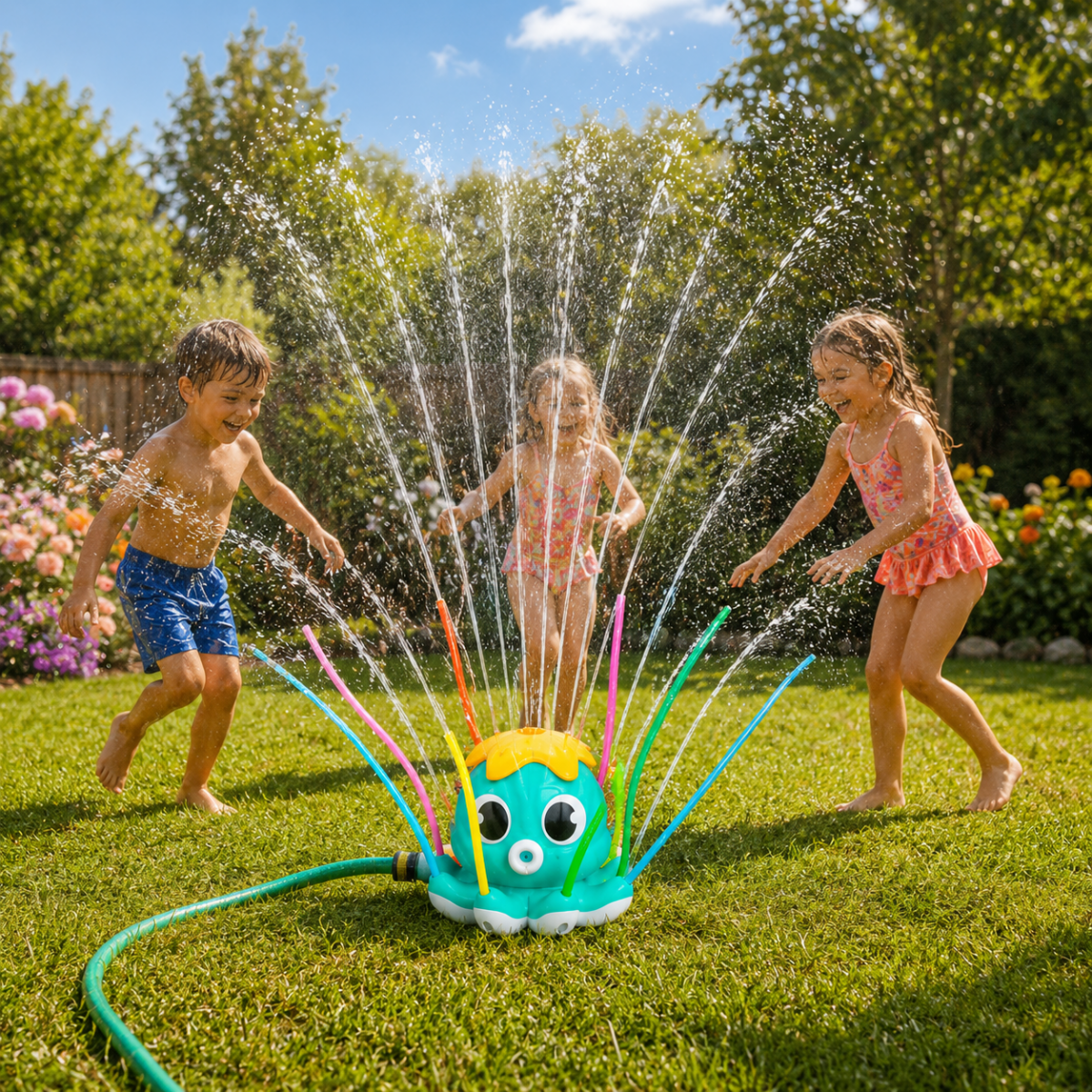 OCTOSPLASH – Octopus Water Sprinkler for Splashy Fun in the Garden