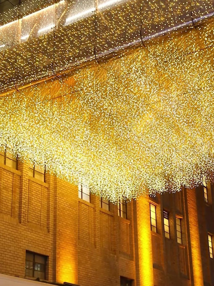 Outdoor Fairy Light String with Waterfall Effect - IP44 Waterproof