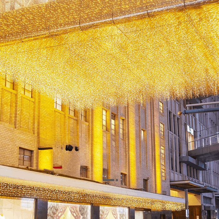 Outdoor Fairy Light String with Waterfall Effect - IP44 Waterproof