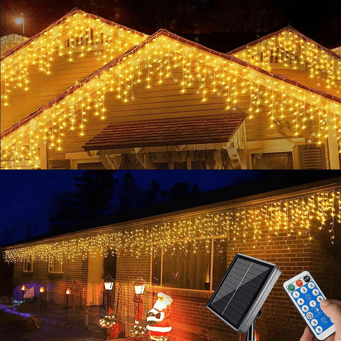 Outdoor Fairy Light String with Waterfall Effect - IP44 Waterproof