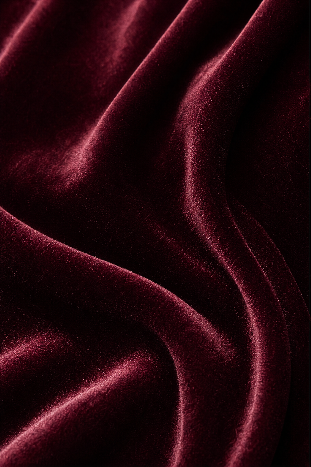 Oversized Pocketed V-Neck Velvet-Look Tunic