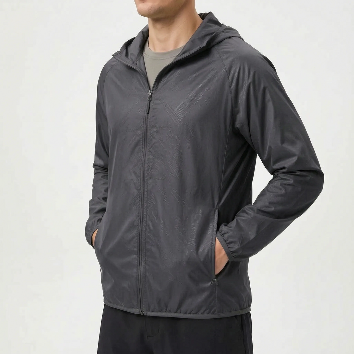 Packable Lightweight Hooded Windbreaker