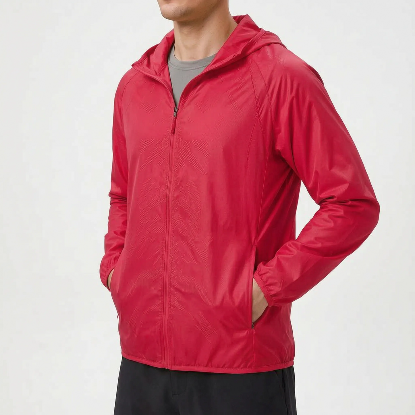 Packable Lightweight Hooded Windbreaker